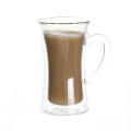 Tasse en verre personnalisée à double paroi pour le thé blanc